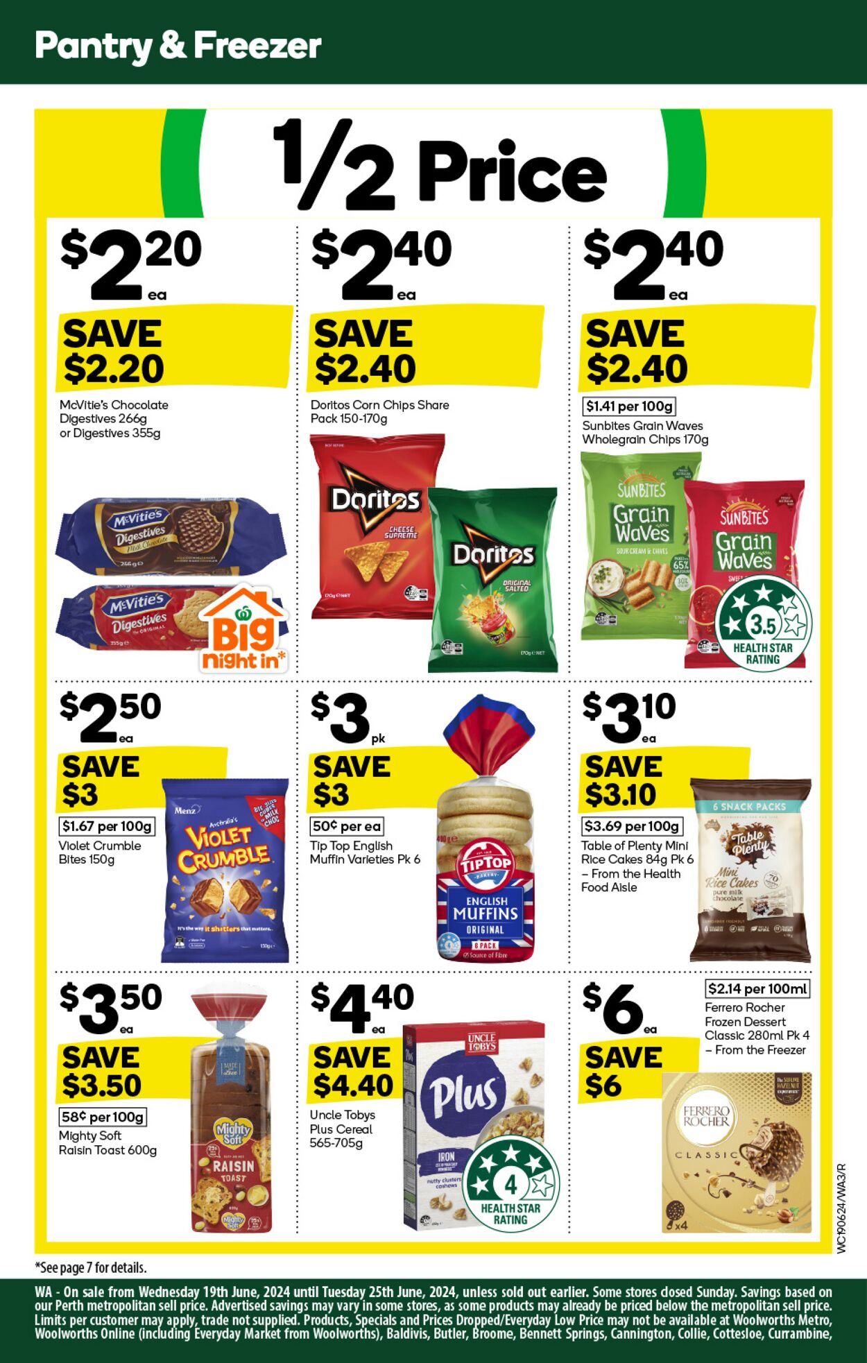 Catalogue Woolworths 19.06.2024 - 25.06.2024