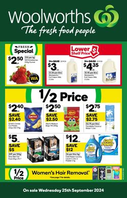 Catalogue Woolworths 25.09.2024 - 01.10.2024