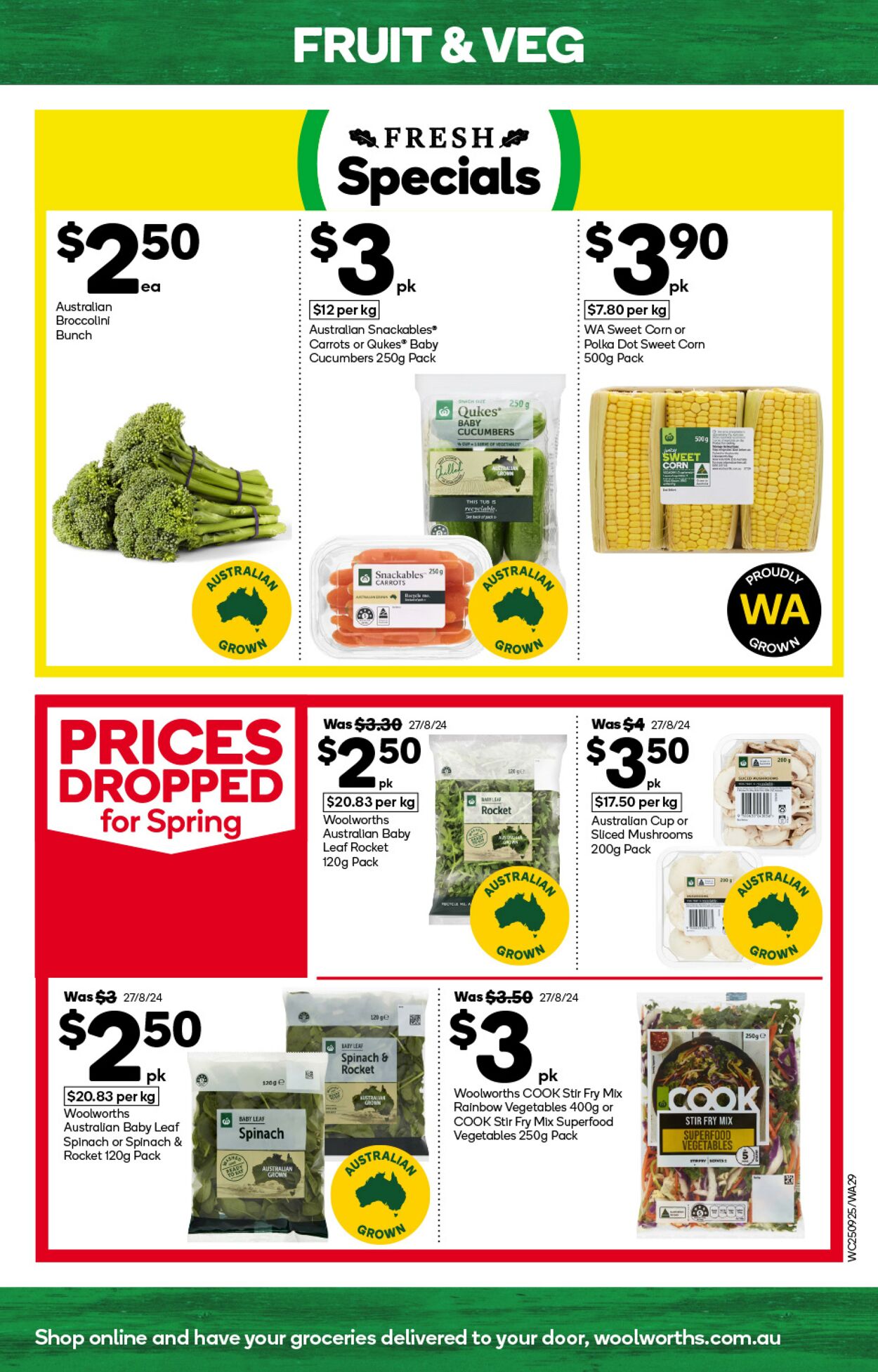 Catalogue Woolworths 25.09.2024 - 01.10.2024