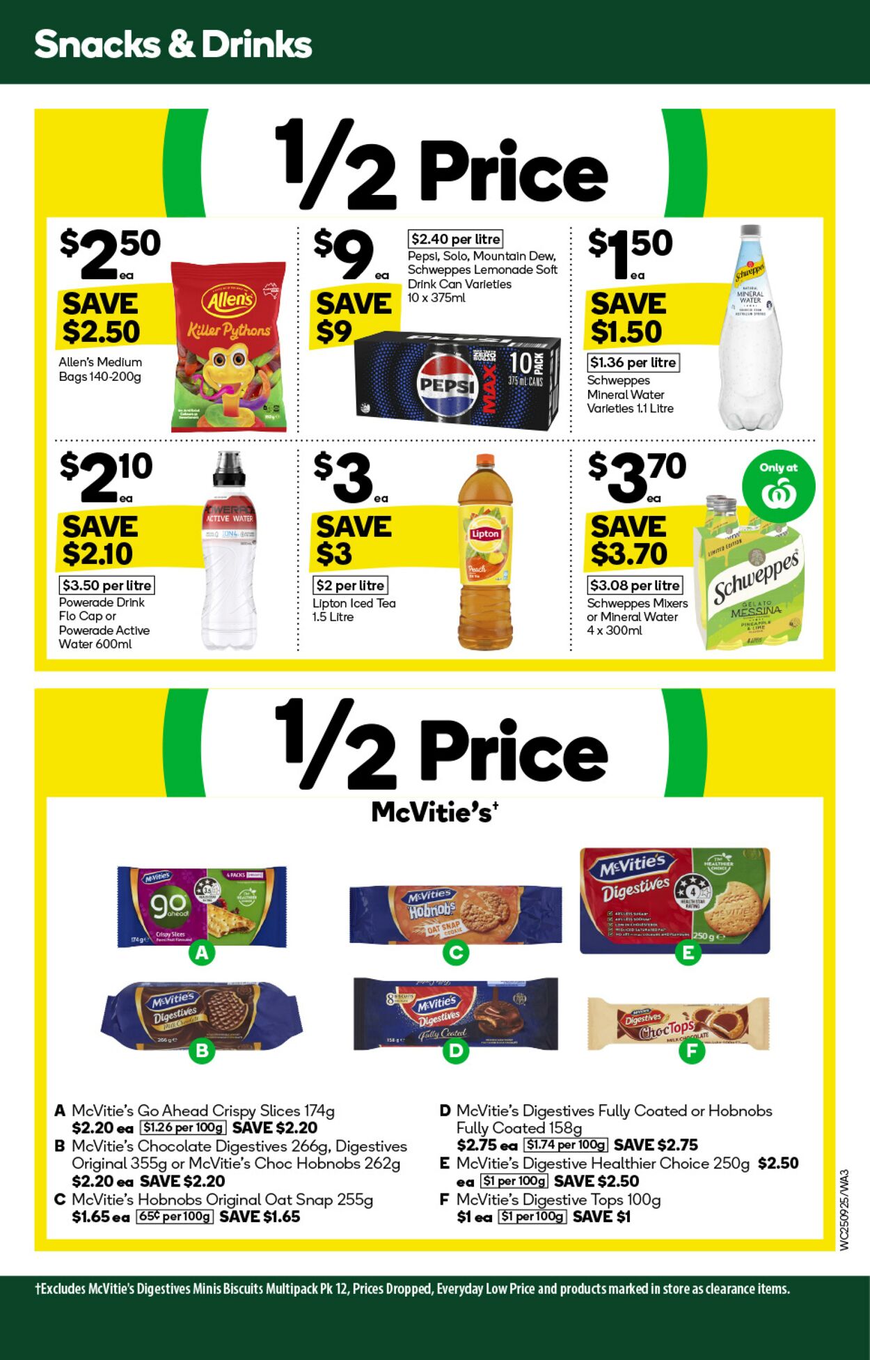 Catalogue Woolworths 25.09.2024 - 01.10.2024