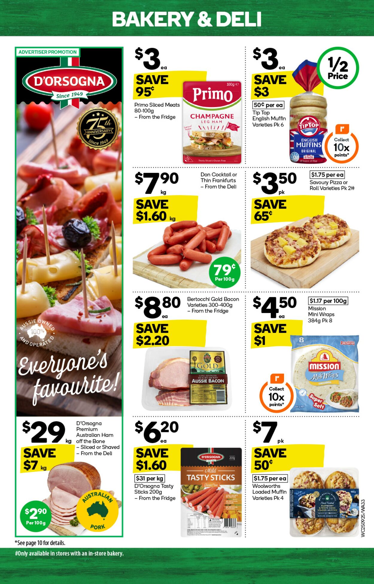 Catalogue Woolworths 25.09.2024 - 01.10.2024