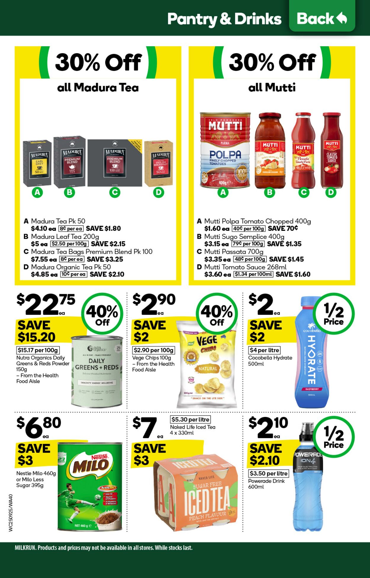 Catalogue Woolworths 25.09.2024 - 01.10.2024