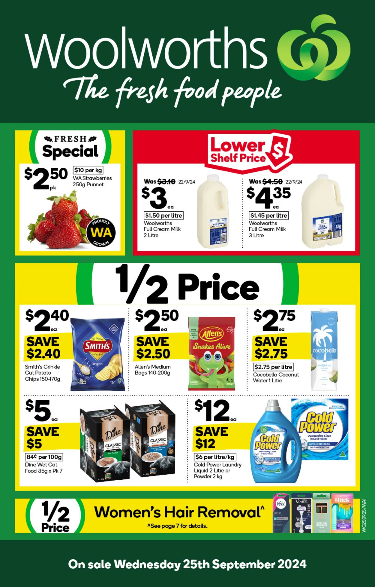 Catalogue Woolworths - Weekly Specials Catalogue WA Specialty 25 Sep, 2024 - 1 Oct, 2024