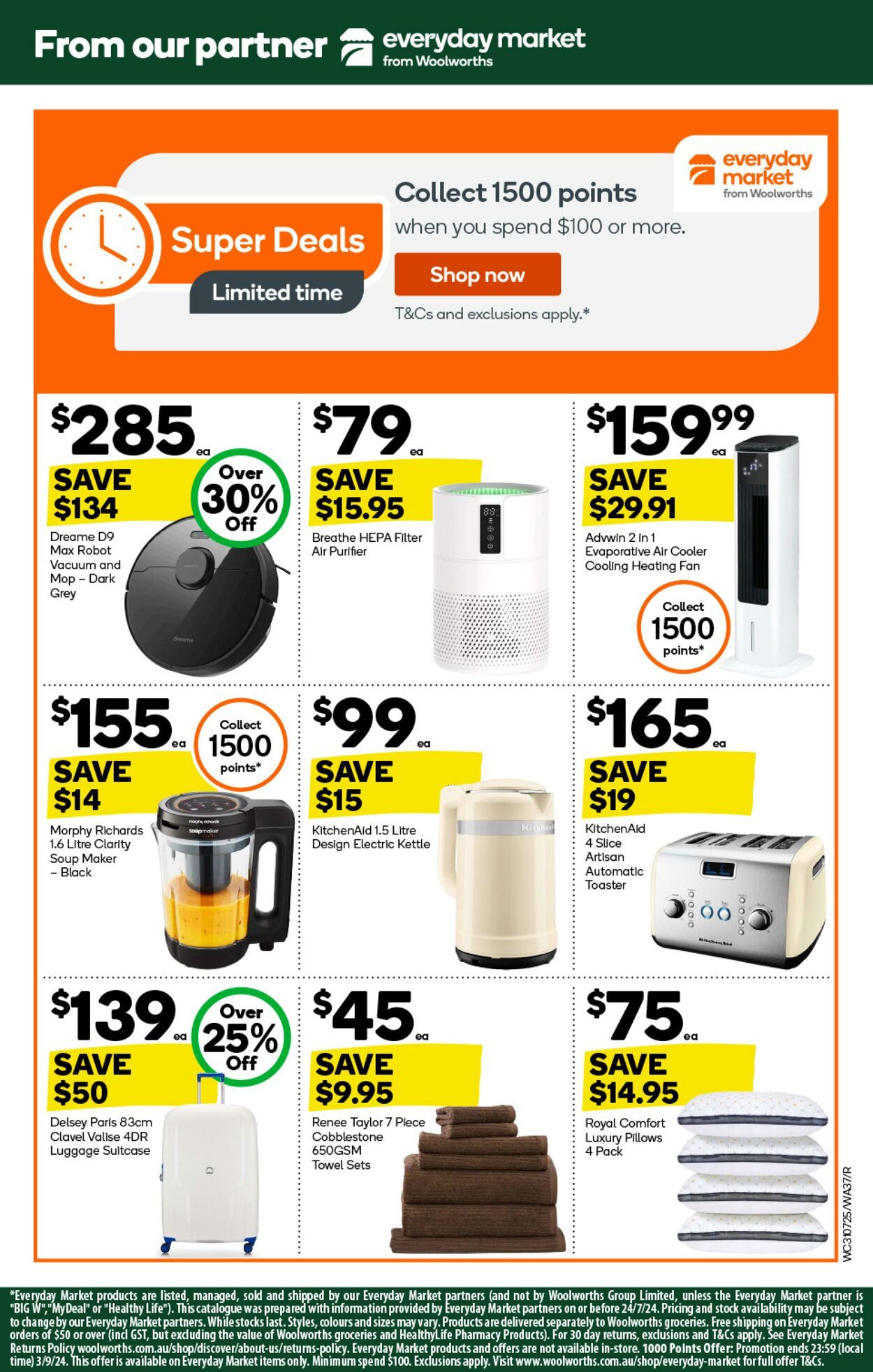 Catalogue Woolworths 31.07.2024 - 06.08.2024