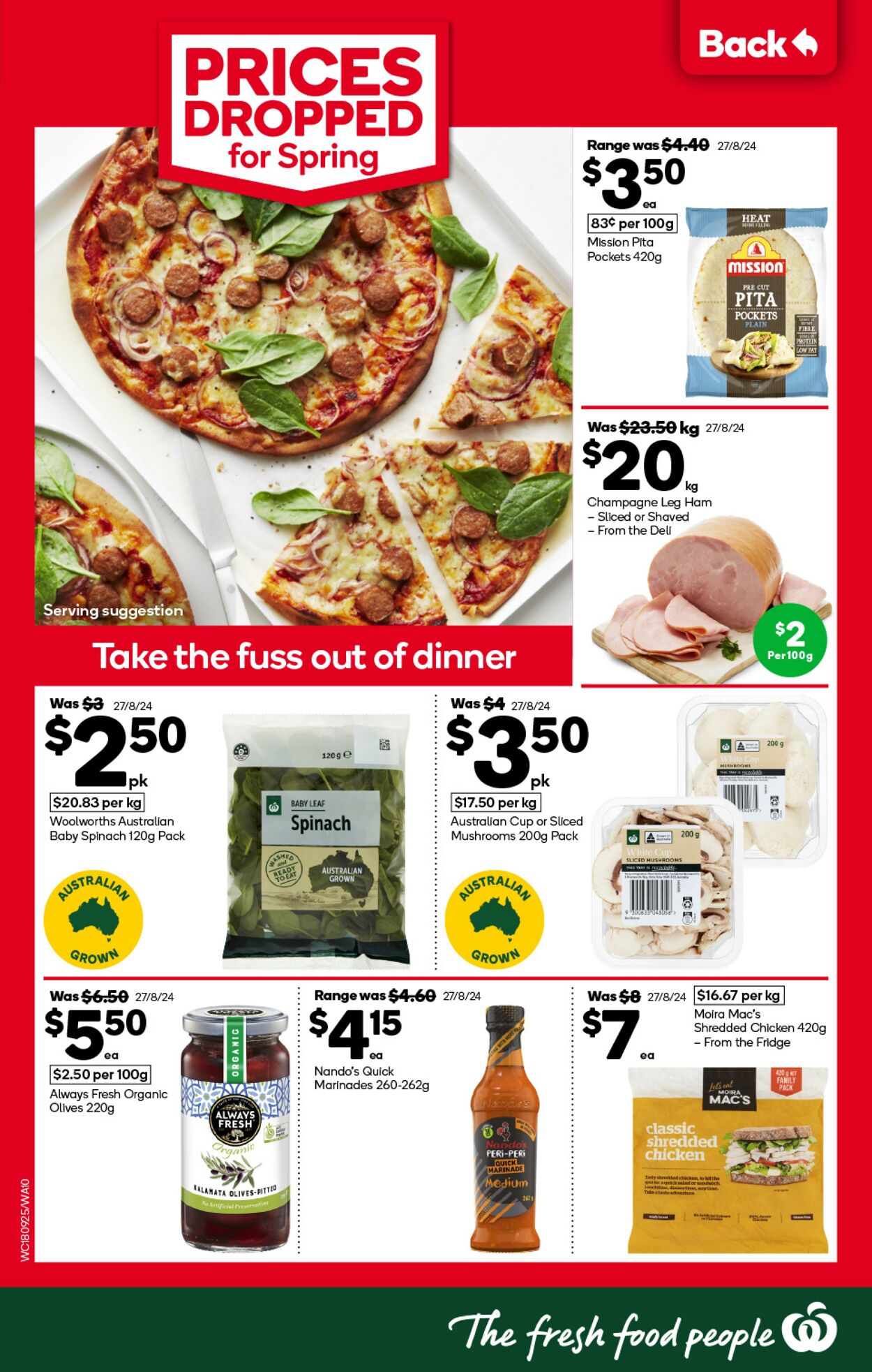 Catalogue Woolworths 18.09.2024 - 24.09.2024