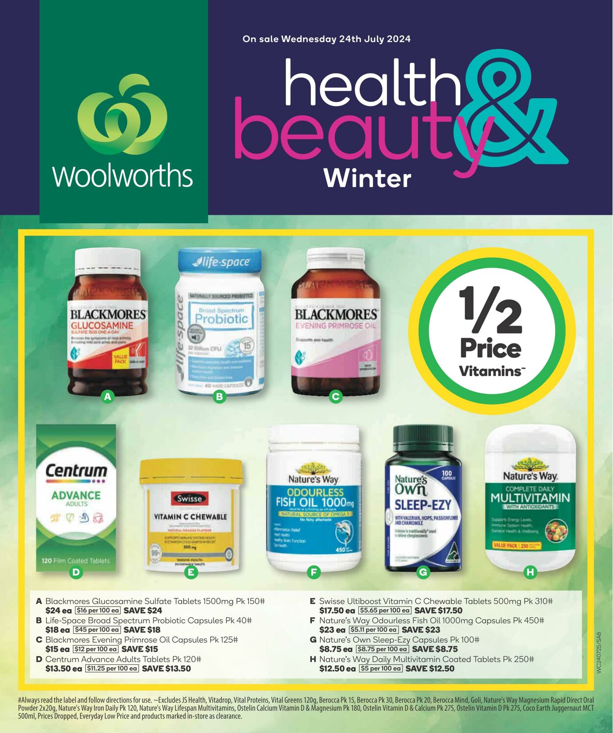 Catalogue Woolworths 24.07.2024 - 30.07.2024