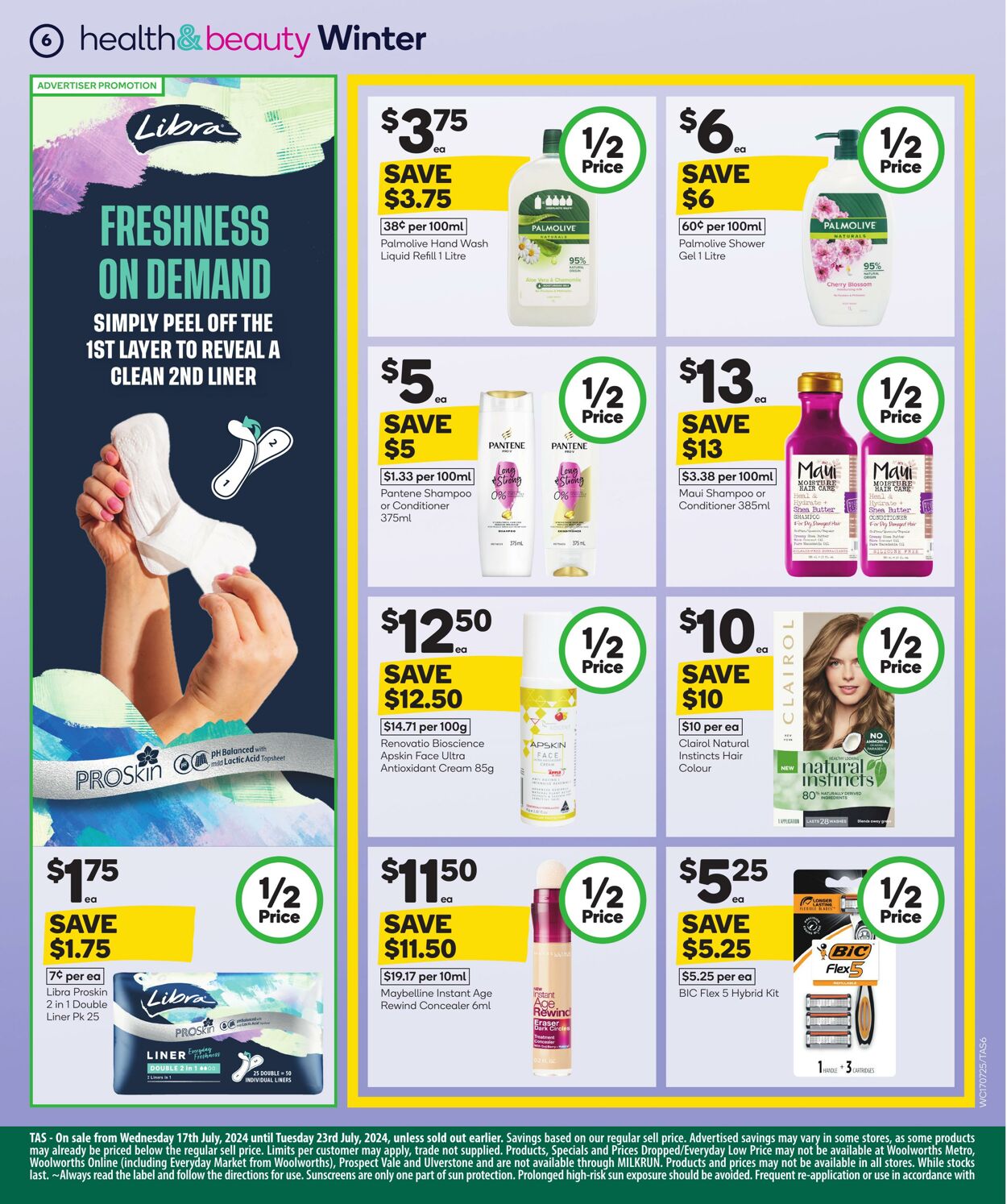 Catalogue Woolworths 17.07.2024 - 23.07.2024