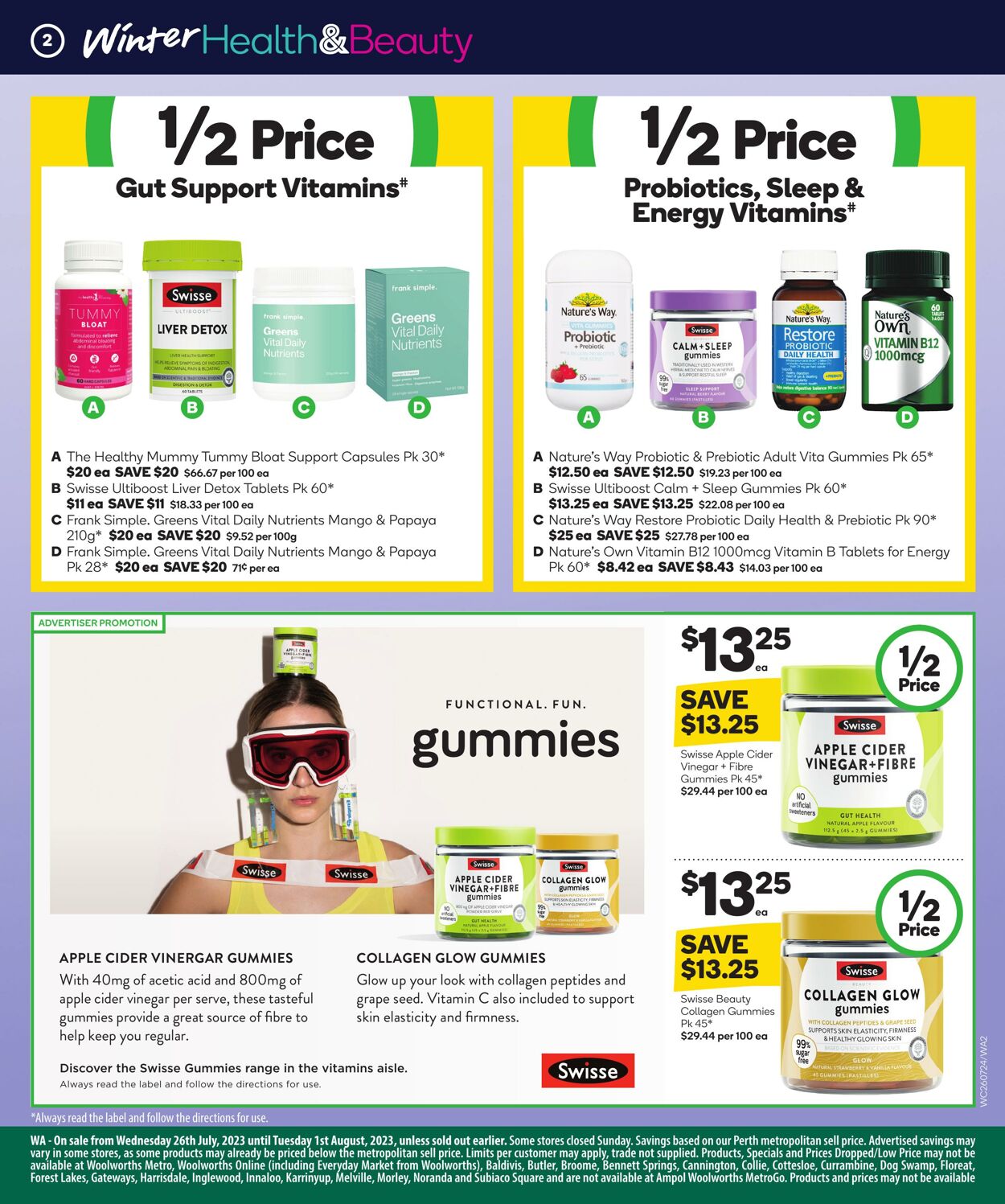 Catalogue Woolworths 26.07.2023 - 01.08.2023