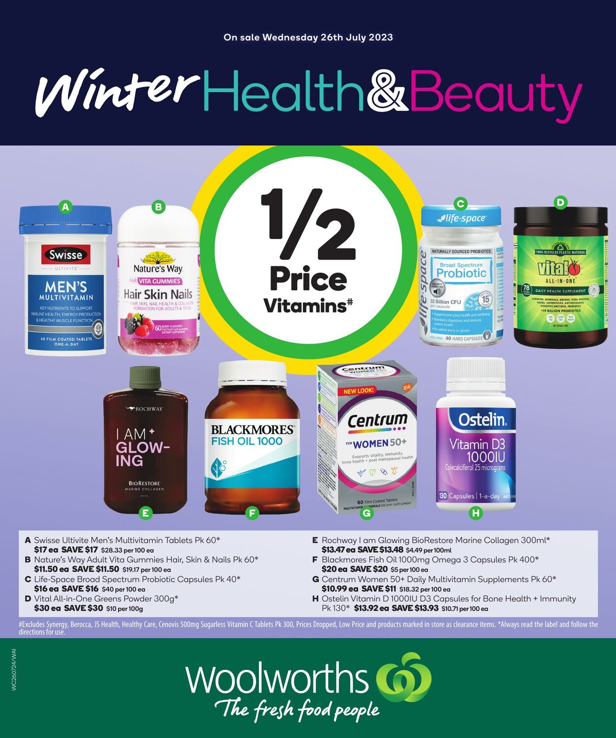 Catalogue Woolworths 26.07.2023 - 01.08.2023