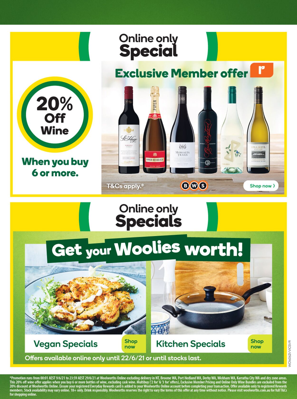 Catalogue Woolworths 16.06.2021 - 22.06.2021